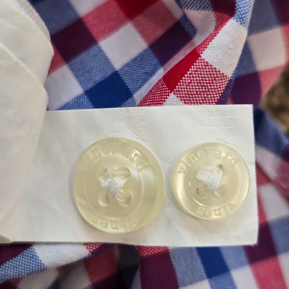 Vineyard Vines Performance Mens Small Tucker Shirt Classic Fit Stretch Gingham - Picture 9 of 9